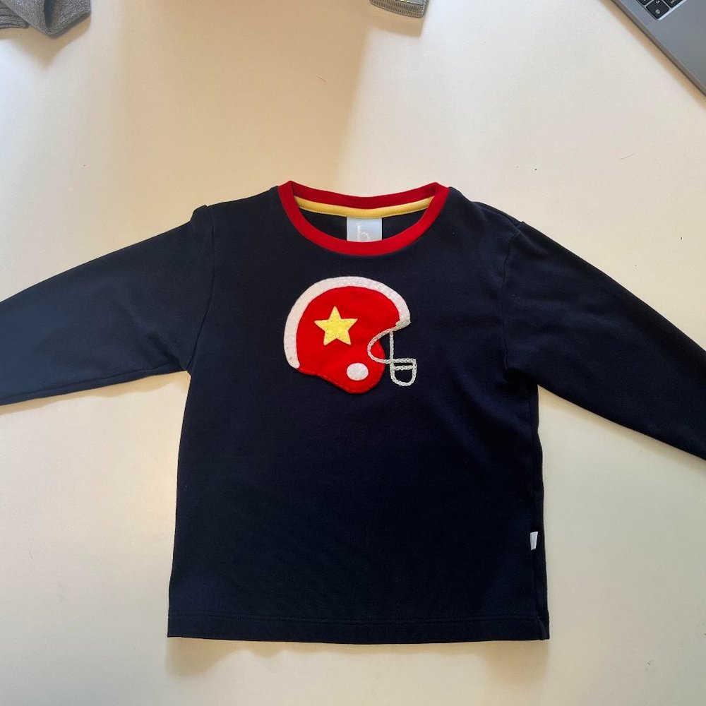 Bella Bliss | Football Applique Long Sleeve Tee Size 3T